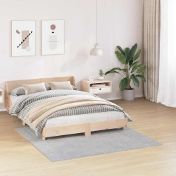 Tapis shaggy avec support en latex Gris 160x160 cm 