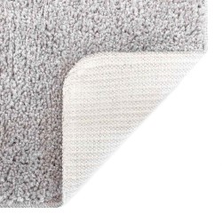 Tapis shaggy avec support en latex Gris 160x160 cm 