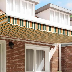 Tamis de store pour cadre de 5 m, vert et jaune, 4.8 x 0.2 m 