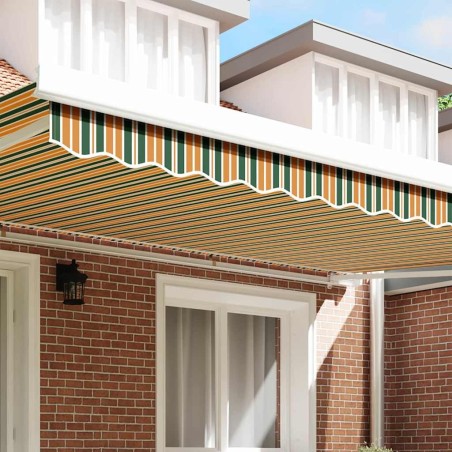 Tamis de store pour cadre de 5 m, vert et jaune, 4.8 x 0.2 m 