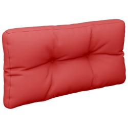 Coussin de palette rouge 70x40x12 cm tissu 