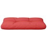 Coussin de palette rouge 70x40x12 cm tissu 