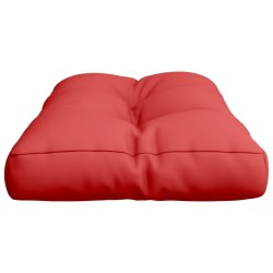Coussin de palette rouge 70x40x12 cm tissu 