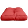 Coussin de palette rouge 70x40x12 cm tissu 