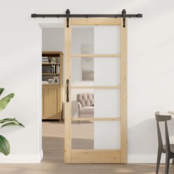 Porte coulissante avec ensemble de quincaillerie 'ORKDAL'86x198,5 cm 