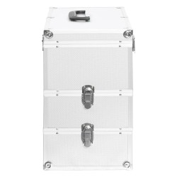 Mallette à maquillage 37x24x40 cm Argenté Aluminium 