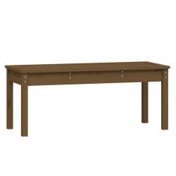 Banc de jardin marron miel 109x44x45 cm bois de pin massif 