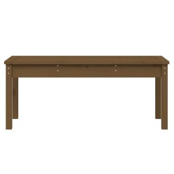Banc de jardin marron miel 109x44x45 cm bois de pin massif 