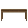 Banc de jardin marron miel 109x44x45 cm bois de pin massif 