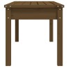 Banc de jardin marron miel 109x44x45 cm bois de pin massif 