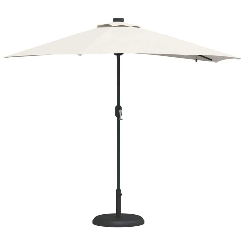 Parasol de jardin Couleur sable 294 x 150 x 223 cm tissu 