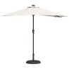 Parasol de jardin Couleur sable 294 x 150 x 223 cm tissu 
