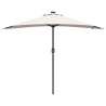 Parasol de jardin Couleur sable 294 x 150 x 223 cm tissu 