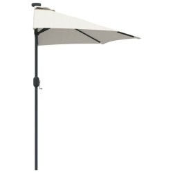 Parasol de jardin Couleur sable 294 x 150 x 223 cm tissu 