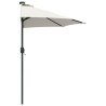 Parasol de jardin Couleur sable 294 x 150 x 223 cm tissu 