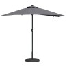 Parasol de jardin Anthracite 294 x 150 x 223 cm tissu 