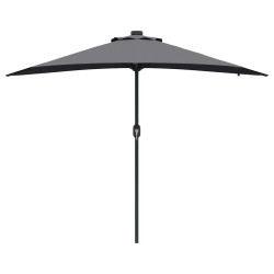 Parasol de jardin Anthracite 294 x 150 x 223 cm tissu 