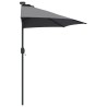 Parasol de jardin Anthracite 294 x 150 x 223 cm tissu 