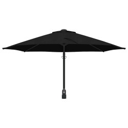 Parasol mural noir 250 cm 