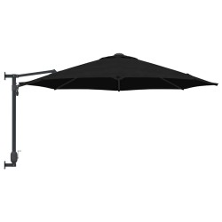 Parasol mural noir 250 cm 