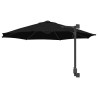 Parasol mural noir 250 cm 