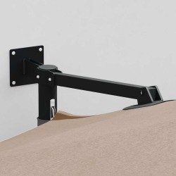 Parasol de Jardin Murale Taupe 250 cm 