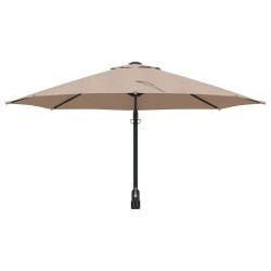 Parasol de Jardin Murale Taupe 250 cm 