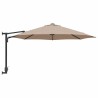 Parasol de Jardin Murale Taupe 250 cm 