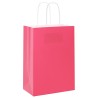Sacs en papier 50 pcs avec poignées rose 15x8x21 cm 