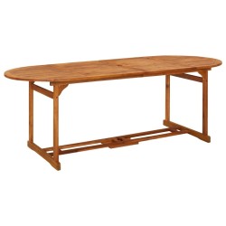Table à dîner de jardin 220x90x75 cm Bois d'acacia massif 