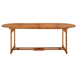 Table à dîner de jardin 220x90x75 cm Bois d'acacia massif 