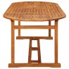 Table à dîner de jardin 220x90x75 cm Bois d'acacia massif 
