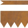 Bordures de jardin 50 pcs 100x0,5x15 cm Acier résistant aux intempéries 