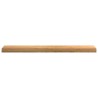 Appuis de fenêtre 2 pcs marron clair bois de chêne massif 