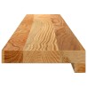 Appuis de fenêtre 2 pcs marron clair bois de chêne massif 