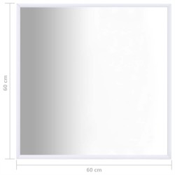 Miroir Blanc 60x60 cm 