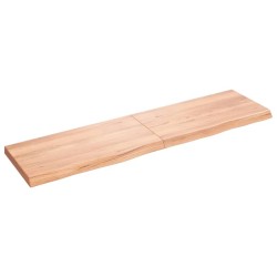 Comptoir de salle de bain marron 120x30x(2-4) cm bois traité 