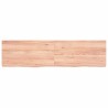 Comptoir de salle de bain marron 120x30x(2-4) cm bois traité 