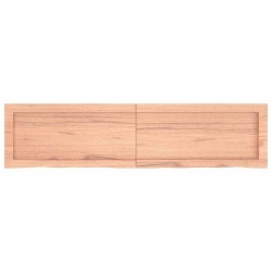 Comptoir de salle de bain marron 120x30x(2-4) cm bois traité 