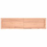 Comptoir de salle de bain marron 120x30x(2-4) cm bois traité 