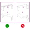 Comptoir de salle de bain marron 120x30x(2-4) cm bois traité 