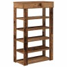 Étagère à chaussures vieux bois 60x30x98 cm bois d'ingénierie 
