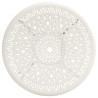 Table de jardin Blanc 90x90x74 cm Aluminium coulé 