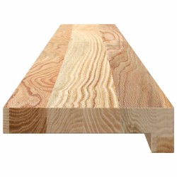 Appuis de fenêtre 2 pcs non traité 120x15x2cm bois chêne massif 