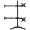 Support de moniteur noir acier VESA 75/100 mm 