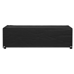 Housse de salon de jardin 8 œillets 125x70x35 cm rectangulaire 