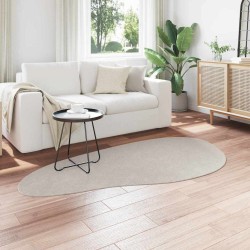 Tapis Couleur sable 100 x 200 cm Coton 