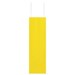 Sacs en papier 50 pcs avec poignées jaune 21x11x36 cm 