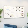 Tableau blanc magnétique pliable 120x60x1,7 cm aluminium 