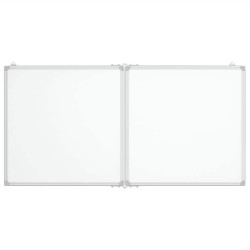 Tableau blanc magnétique pliable 120x60x1,7 cm aluminium 